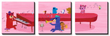 Jazz Critters Triptych Prints
