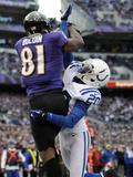NFL Playoffs 2013: Colts vs Ravens - Anquan Boldin Photographie par Nick Wass