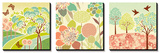 Summer Patterns Triptych Posters
