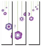 Purple Hanging Flowers Affiches par Avalisa 