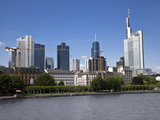 Frankfurt Financial District Skyline over the River Main, Frankfurt Am Main, Hesse, Germany, Europe Photographic Print by Ian Egner