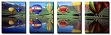 Reflection of Hot Air Balloons on Water, Colorado, USA Affiche par Panoramic Images 