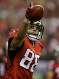 NFL Playoffs 2013: Falcons vs 49ers - Tony Gonzalez Photographic Print by David Goldman