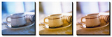 Coffee Cup Triptych Poster