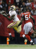 NFL Playoffs 2013: Falcons vs 49ers - Vernon Davis Photographic Print by David Goldman