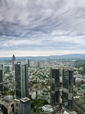 Looking North from Maintower Observation Deck over City Skyline, Frankfurt Am Main, Hesse, Germany Photographic Print by Ian Egner