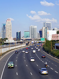Modern Road System Leading to the Commercial Centre, Tel Aviv, Israel, Middle East Photographic Print by Gavin Hellier