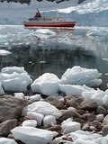 Cruise Ship Moored at Neko Harbor, Antarctica, Polar Regions Photographic Print by Ethel Davies