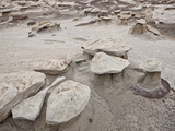 Small Mushroom Formations in the Badlands, Bisti Wilderness, New Mexico, USA, North America Photographic Print by James Hager