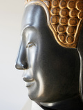 Face of Buddha, Statue of Buddha, Haute Savoie, France, Europe Photographic Print by Godong 