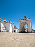 Exterior of Copacabana Cathedral with Crystal Blue Sky, Bolivia, South America, Oct 2007 Photographic Print by Phil Clarke-Hill