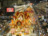 Carnival Parade at the Sambodrome, Rio de Janeiro, Brazil, South America Photographic Print by Yadid Levy
