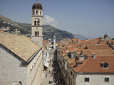 View of Stradun, Main Street Inside Walled City of Dubrovnik, UNESCO World Heritage Site, Croatia Photographic Print by Matthew Frost