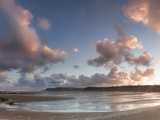 Sunrise over Widemouth Bay Beach, Cornwall, England, United Kingdom, Europe Photographic Print by Ian Egner