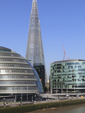 South Bank with City Hall, Shard London Bridge and More London Buildings, London, England, UK Photographic Print by Amanda Hall