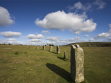 The Hurlers (Stone Circle), Minions, Bodmin Moor, Cornwall, England, United Kingdom, Europe Photographic Print by Jean Brooks