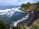 View over Shark Bay Below Volcano Yasur, Island of Tanna, Vanuatu, South Pacific, Pacific Photographic Print by Michael Runkel