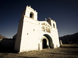 White Chapel High Up on the Sides of Colca Canyon, Arequipa, Peru, South America Photographic Print by Ian Egner