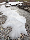 Alpine Stream with Snow, Glacier National Park, Montana, United States of America, North America Photographic Print by James Hager