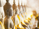 Buddhas at Wat Si Saket, the Oldest Temple in Vientiane, Laos, Indochina, Southeast Asia, Asia Photographic Print by Matthew Williams-Ellis