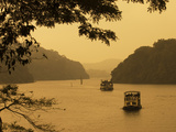 Tour Boats Cruising on Lake, Lake Periyar, Kerala, India, Asia Photographic Print by Stuart Black