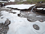 Alpine Stream with Snow, Glacier National Park, Montana, United States of America, North America Photographic Print by James Hager