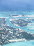 Aerial View of Providenciales, Turks and Caicos Islands, West Indies, Caribbean, Central America Photographie par Kim Walker
