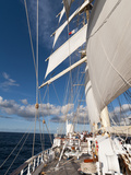 Star Clipper Sailing Cruise Ship, Deshaies, Basse-Terre, Guadeloupe, West Indies, French Caribbean Photographic Print by Sergio Pitamitz