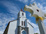 Church Near Pouebo on the East Coast of Grande Terre, New Caledonia, Melanesia, South Pacific Photographic Print by Michael Runkel