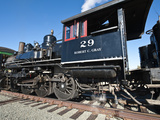 Old Steam Locomotive at Historic Gold Hill Train Station, Outside Virginia City, Nevada, USA Photographic Print by Michael DeFreitas