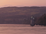 Gothic Style Water Straining Tower at Dusk on Lake Vyrnwy, Powys, Wales, United Kingdom, Europe Photographic Print by Ian Egner