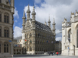 The 15th Century Late Gothic Town Hall in the Grote Markt, Leuven, Belgium, Europe Photographic Print by James Emmerson