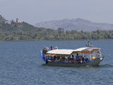 Boat on Skadar Lake, Montenegro, Europe Photographic Print by Rolf Richardson