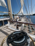Star Clipper Sailing Cruise Ship, Terre de Haut, Guadeloupe, West Indies, French Caribbean Photographic Print by Sergio Pitamitz