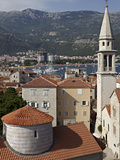 The Old Walled Town of Budva with the Citadela in the Foreground, Budva, Montenegro, Europe Photographic Print by Matthew Frost