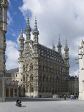 The 15th Century Late Gothic Town Hall in the Grote Markt, Leuven, Belgium, Europe Photographic Print by James Emmerson