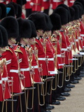 Soldiers at Trooping Colour 2012, Queen's Birthday Parade, Horse Guards, Whitehall, London, England Photographic Print by Hans-Peter Merten
