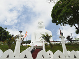 Bahirawakanda Temple Buddha, Kandy, Sri Lanka, Asia Photographic Print by Jochen Schlenker