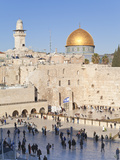 Jewish Quarter of Western Wall Plaza and Dome of Rock, UNESCO World Heritage Site, Jerusalem Israel Photographie par Gavin Hellier