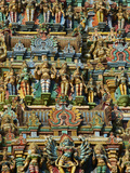 Detail, Sri Meenakshi Temple, Madurai, Tamil Nadu, India, Asia Photographic Print by  Tuul