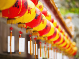Brightly Coloured Chinese Lanterns at Kek Lok Si Temple, Penang, Malaysia, Southeast Asia, Asia Photographic Print by Matthew Williams-Ellis