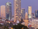 Downtown Buildings Viewed from Hapisgah Gardens Park, Jaffa, Tel Aviv, Israel, Middle East Photographic Print by Gavin Hellier