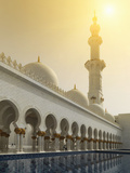 Sheikh Zayed Mosque, Abu Dhabi, United Arab Emirates, Middle East Photographic Print by Angelo Cavalli