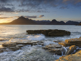 Sunset at Elgol Beach on Loch Scavaig, Cuillin Mountains, Isle of Skye, Scotland Photographic Print by Chris Hepburn