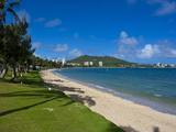 Waterfront and Beach in Noumea, New Caledonia, Melanesia, South Pacific, Pacific Photographic Print by Michael Runkel