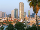 Downtown Buildings Viewed from Hapisgah Gardens Park, Jaffa, Tel Aviv, Israel, Middle East Photographic Print by Gavin Hellier