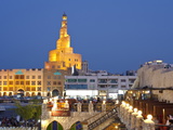 The Restored Souq Waqif with Mud Rendered Shops and Exposed Timber Beams, Doha, Qatar, Middle East Photographic Print by Gavin Hellier
