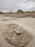 Badlands on a Cloudy Day, San Juan Basin, New Mexico, United States of America, North America Photographic Print by James Hager