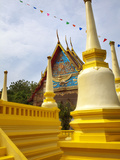 Golden Chedi in Grounds of Wat Mongkhon Nimit, Phuket Old Town, Phuket, Thailand, Southeast Asia Photographic Print by Lynn Gail
