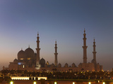 Sheikh Zayed Mosque, Abu Dhabi, United Arab Emirates, Middle East Photographic Print by Angelo Cavalli